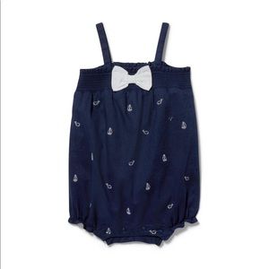 Janie and Jack Baby Sailboat & Whale Romper, 18-24M - NWT -